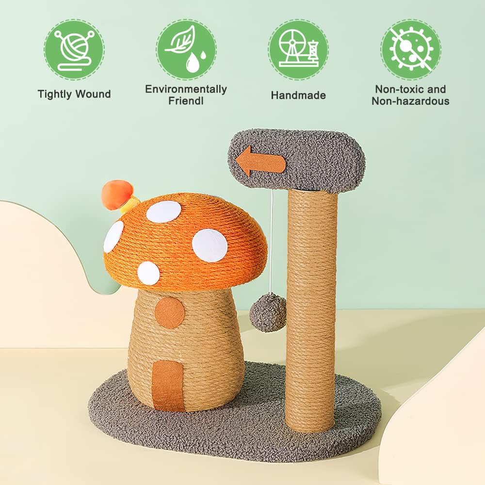 Mushroom Cat Scratcher