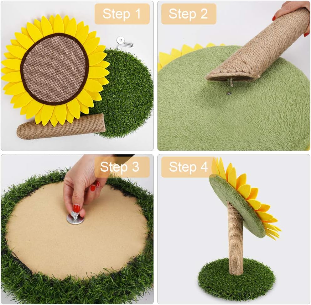 Sunflower Cat Scratching Post