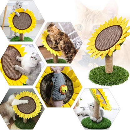 Sunflower Cat Scratching Post