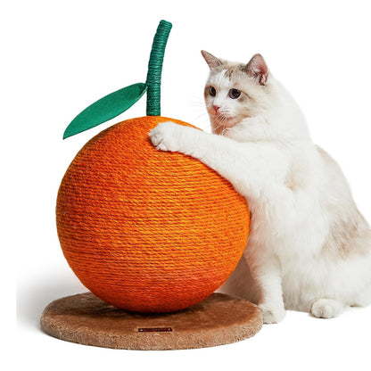 Orange Cat Scratching Post