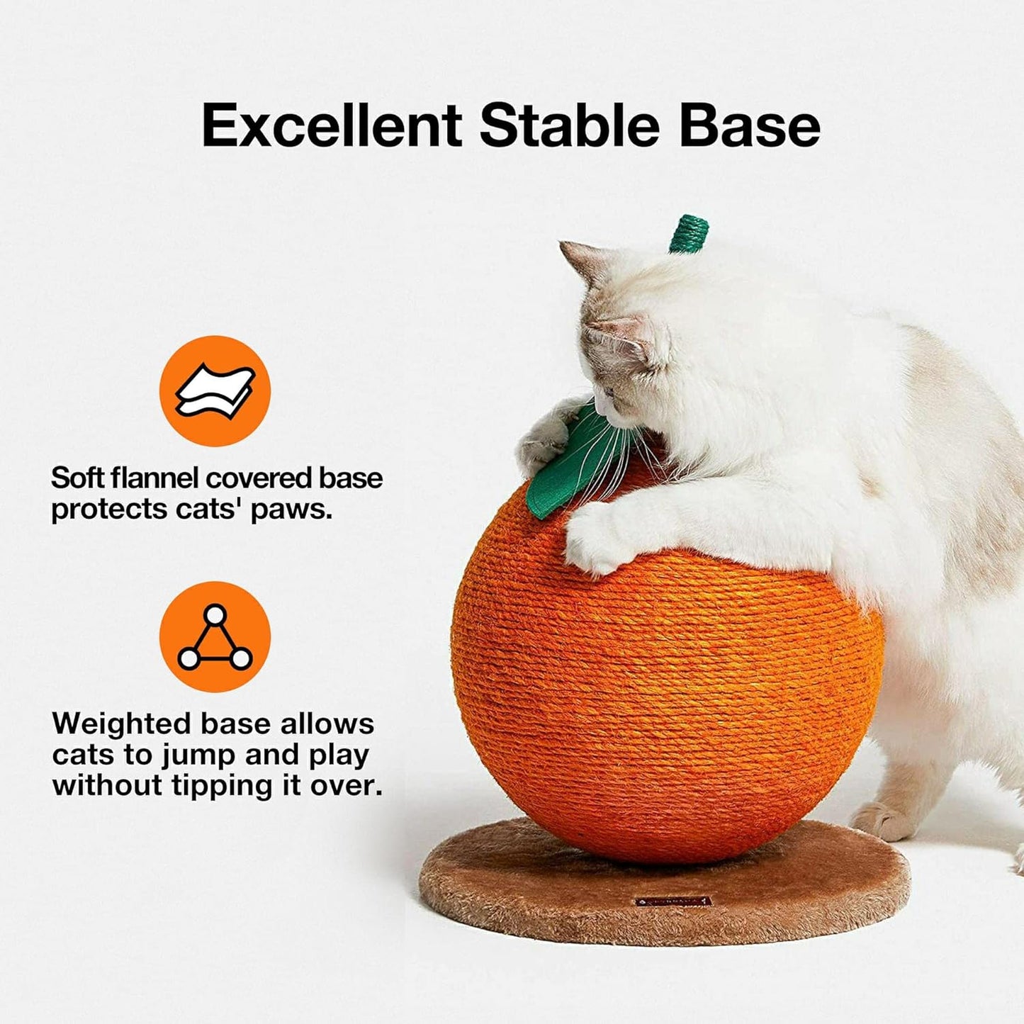 Orange Cat Scratching Post